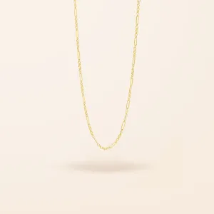 10K Gold Mini Mixed Link Necklace