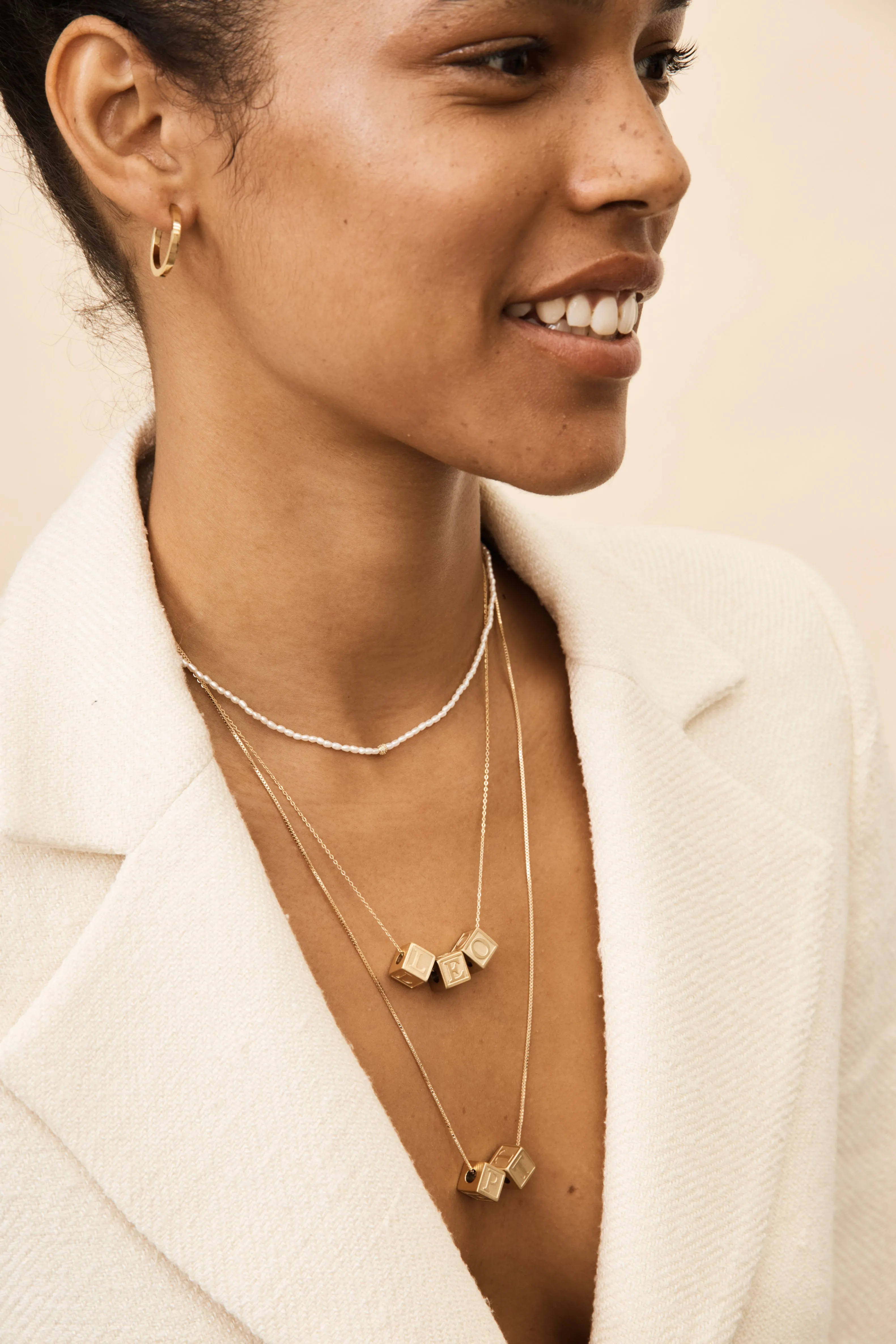 14K Diamond Pearl Necklace
