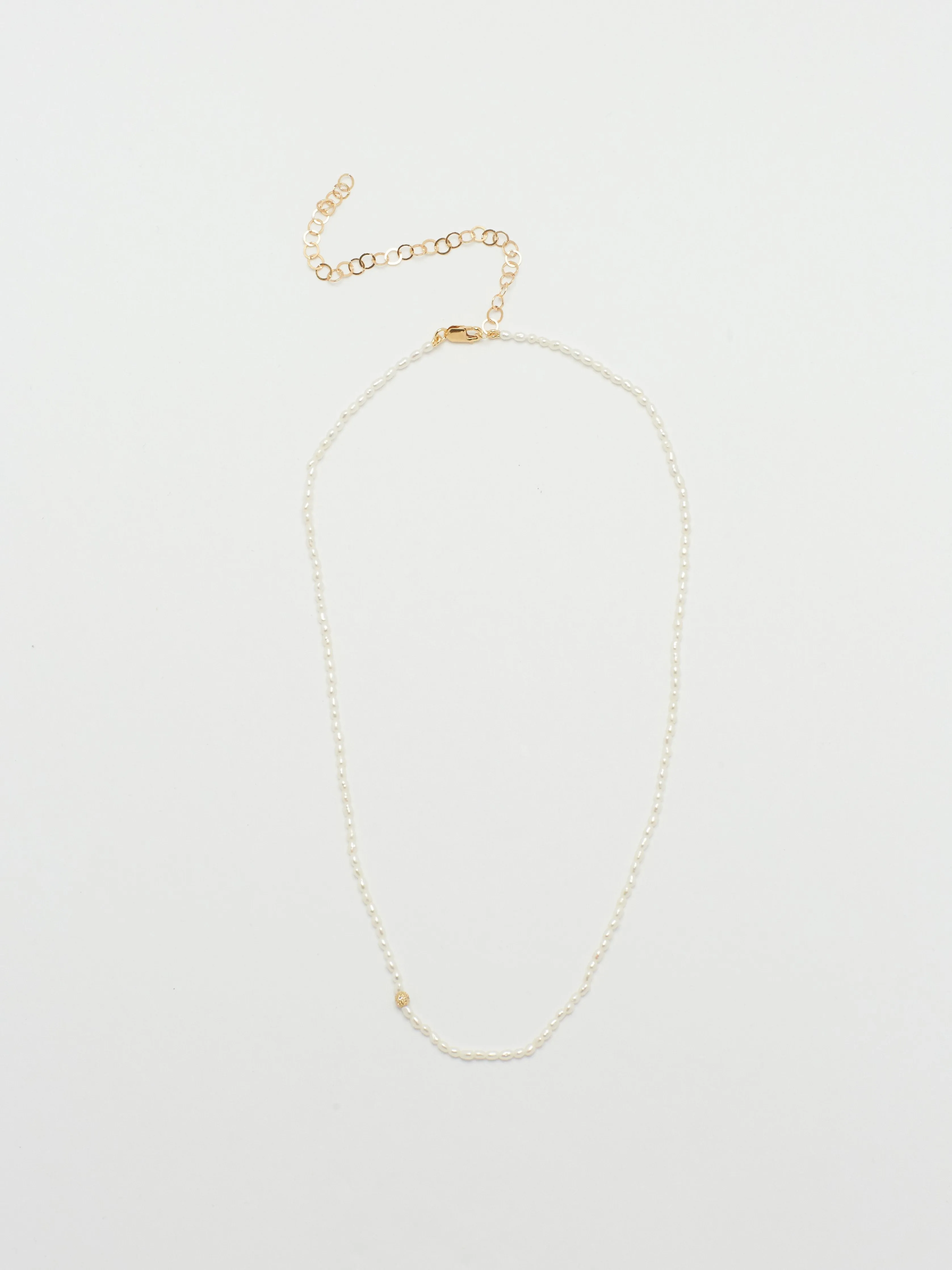 14K Diamond Pearl Necklace