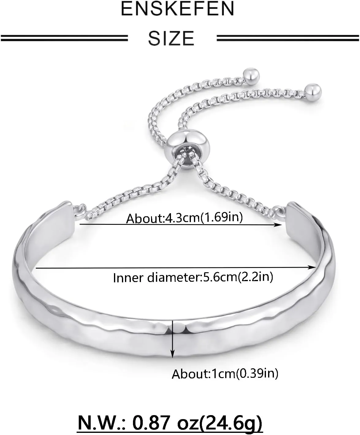 14K Gold Bracelets for Women Adjustable Slider Bracelet Bangle Bracelets for Women Gold Chain Bracelet