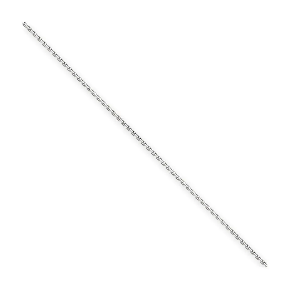 14k White Gold 1.65mm Solid D.C Cable Chain