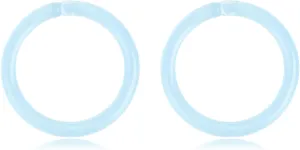 16G 20G Nose Septum Rings Acrylic Nose Nostril Hinged Hoop Ring Flexible Nose Rings Retainer Earring Clicker Helix Cartilage Piercing Jewelry for Women Men 8MM 10MM