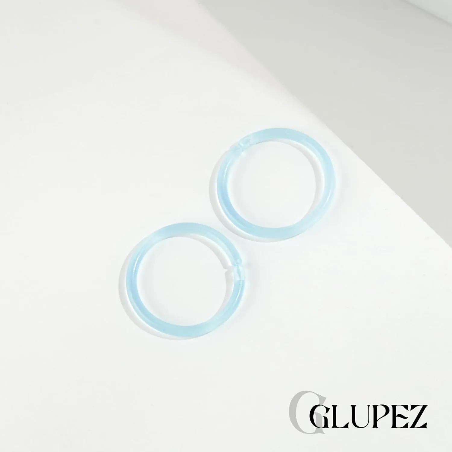 16G 20G Nose Septum Rings Acrylic Nose Nostril Hinged Hoop Ring Flexible Nose Rings Retainer Earring Clicker Helix Cartilage Piercing Jewelry for Women Men 8MM 10MM