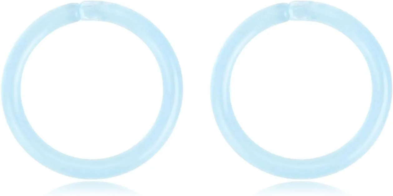 16G 20G Nose Septum Rings Acrylic Nose Nostril Hinged Hoop Ring Flexible Nose Rings Retainer Earring Clicker Helix Cartilage Piercing Jewelry for Women Men 8MM 10MM