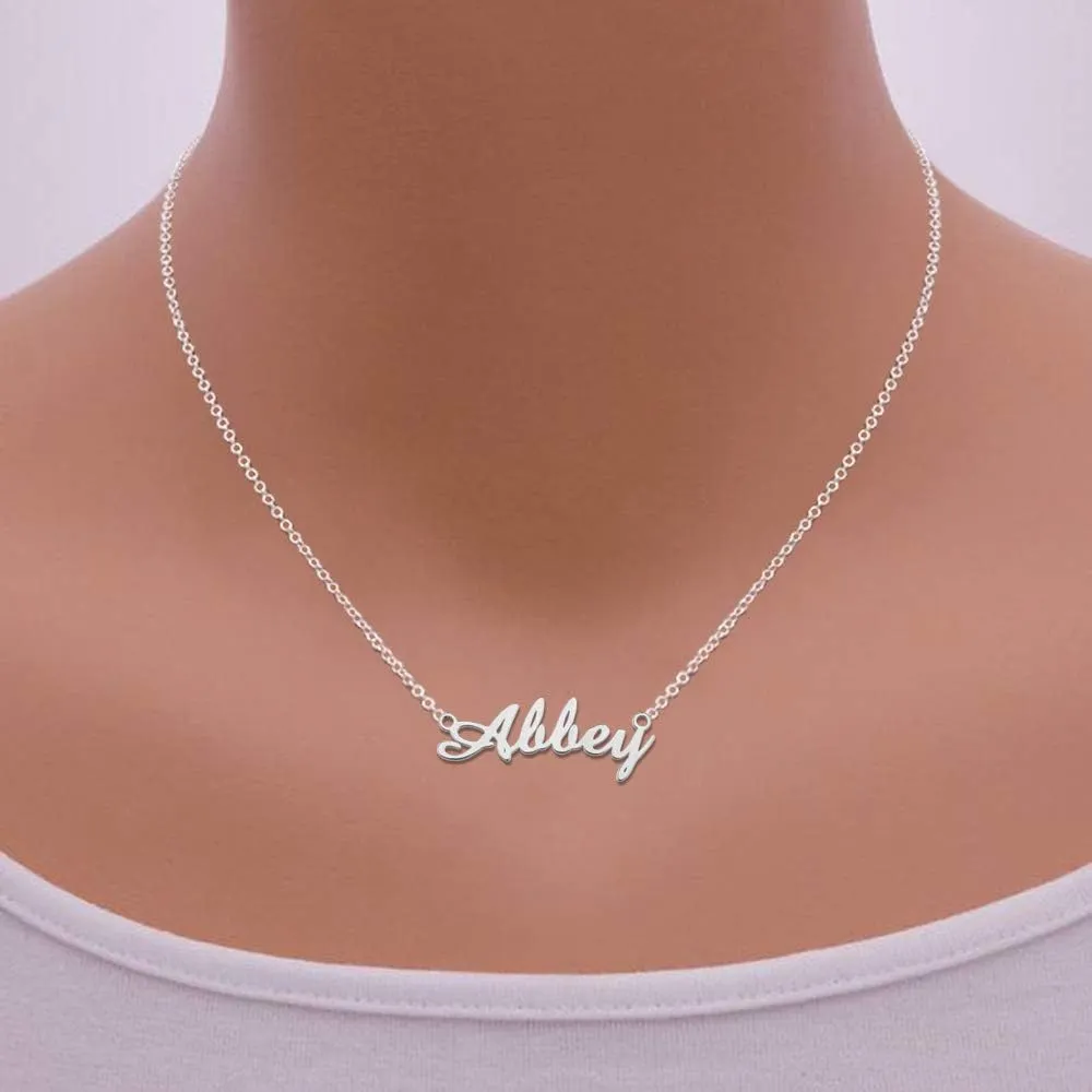 18k Gold Plated Name Necklace Personalized Jewelry Inspirational Word Necklace Custom