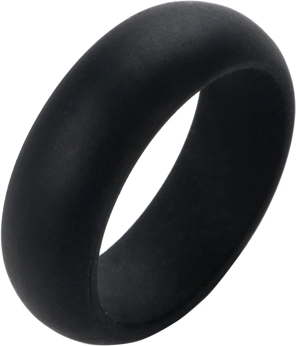 2 pcs-8MM Silicone Ring-Custom Engraved Silicone Rings for Couples - Personalized Wedding & Engagement Bands,Unique His & Hers Marriage Gift,Size 6-12