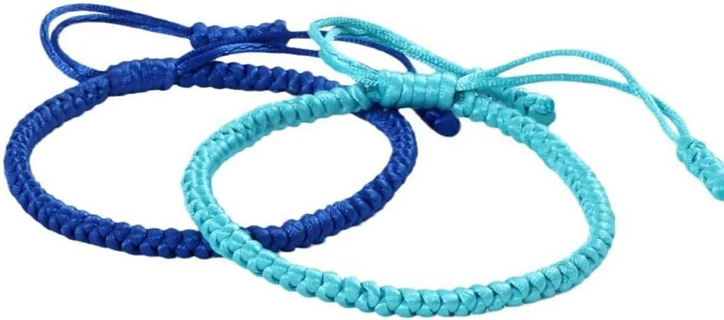 2/4/8Pcs Blue Friendship Bracelets, Blue Bracelets for Women, Blue Friendship Bracelets for Women, Adjustable Blue Braided Bracelet, Blue String Bracelet, Blue Bracelet for Men