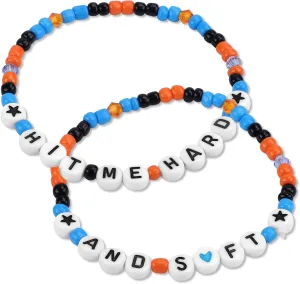 2pcs Tour Bracelets, 7.28in Concert Merch Bracelet with Box Trendy Concert Fans Friendship Jewelry Gifts Bracelet Concert Merch Outfit for Women & Man