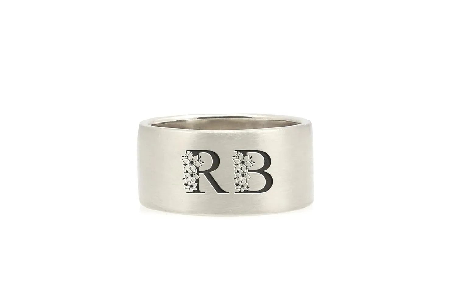 925 Sterling Silver Band Ring - Personalized Custom Engraving Wedding or Couples Ring