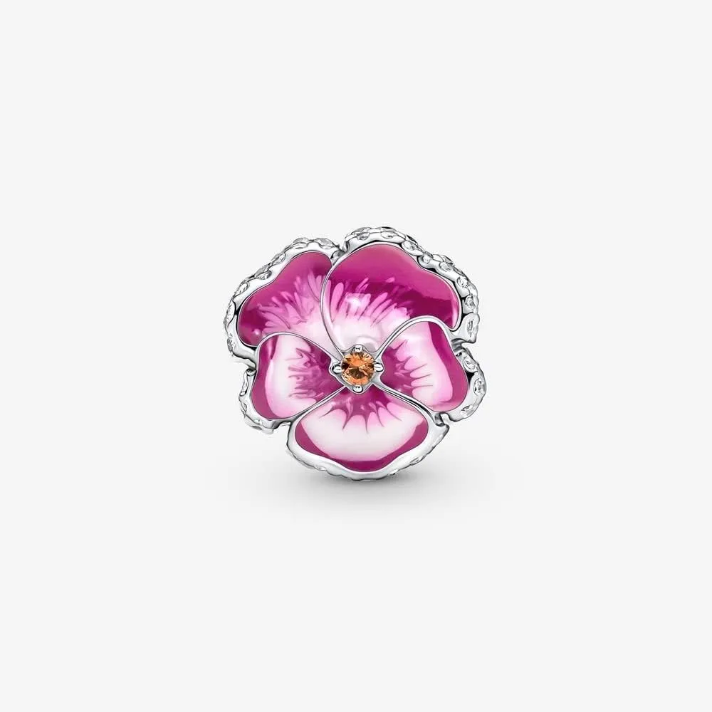925 Sterling Silver Charms for Bracelets and Necklaces Cartoon Ducks and Flowers Dangle Pendant Beads Jewelry Gift for Women