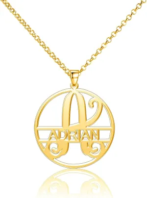 Adrian Necklace Personalized Name Necklace Custom Monogram