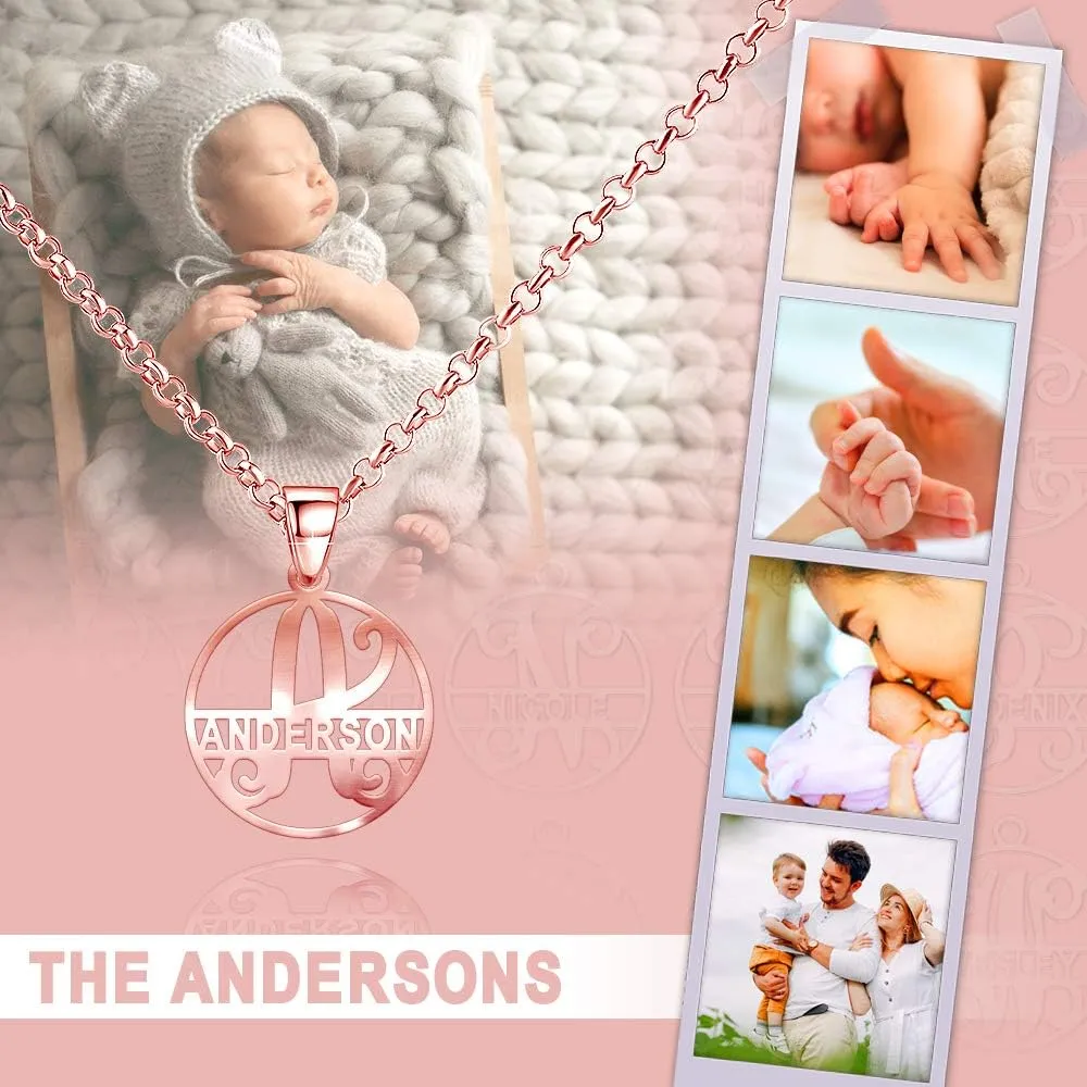 Adrian Necklace Personalized Name Necklace Custom Monogram
