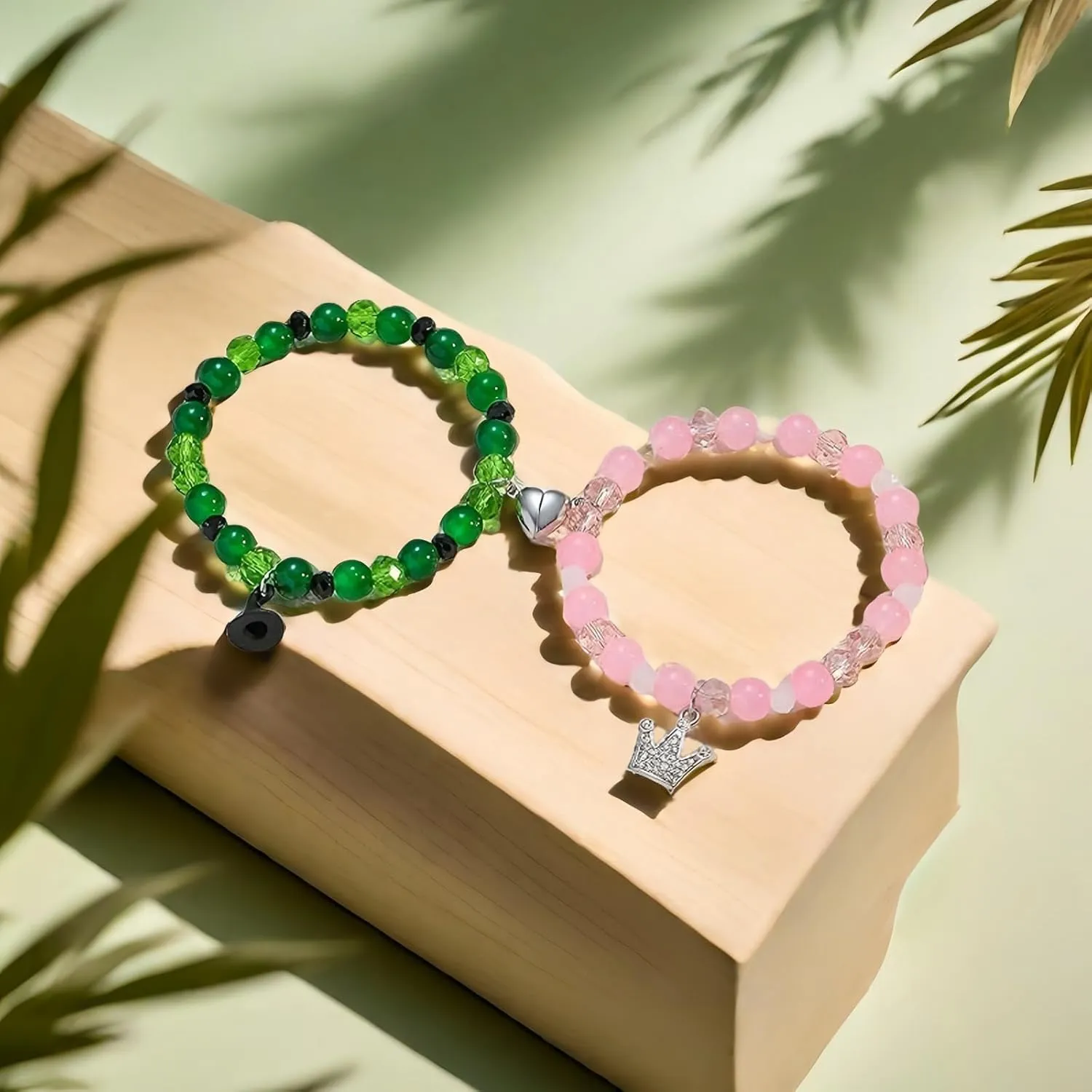 AITELEI Elphaba Galinda Friendship Matching Bracelets-Crown Witch Matching Bracelets for Women BFF Couples Accessories Wicked Bracelet for Fans Friends