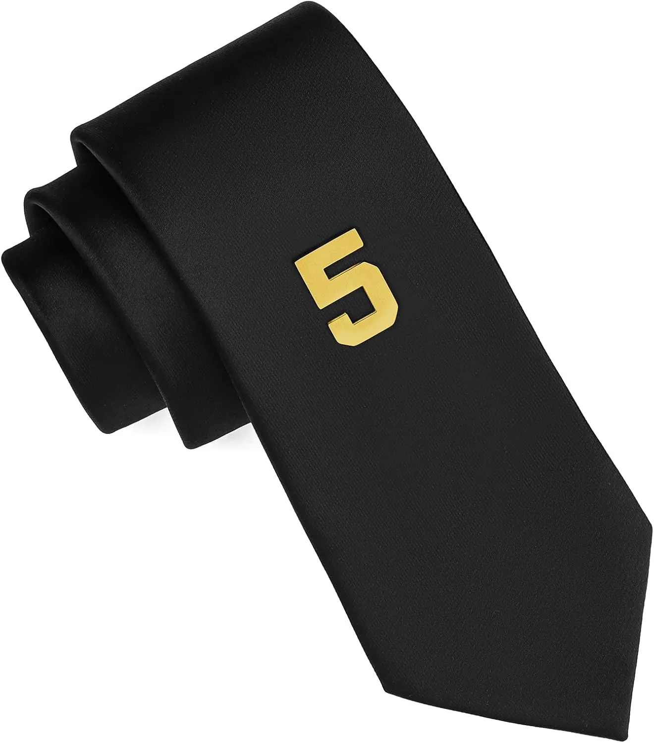 AMITER Personalized 0-100 Number Lapel Pins, 18K Gold Brooch Pin Tie Tacks for Suits, Neckties, Hats, Men & Women