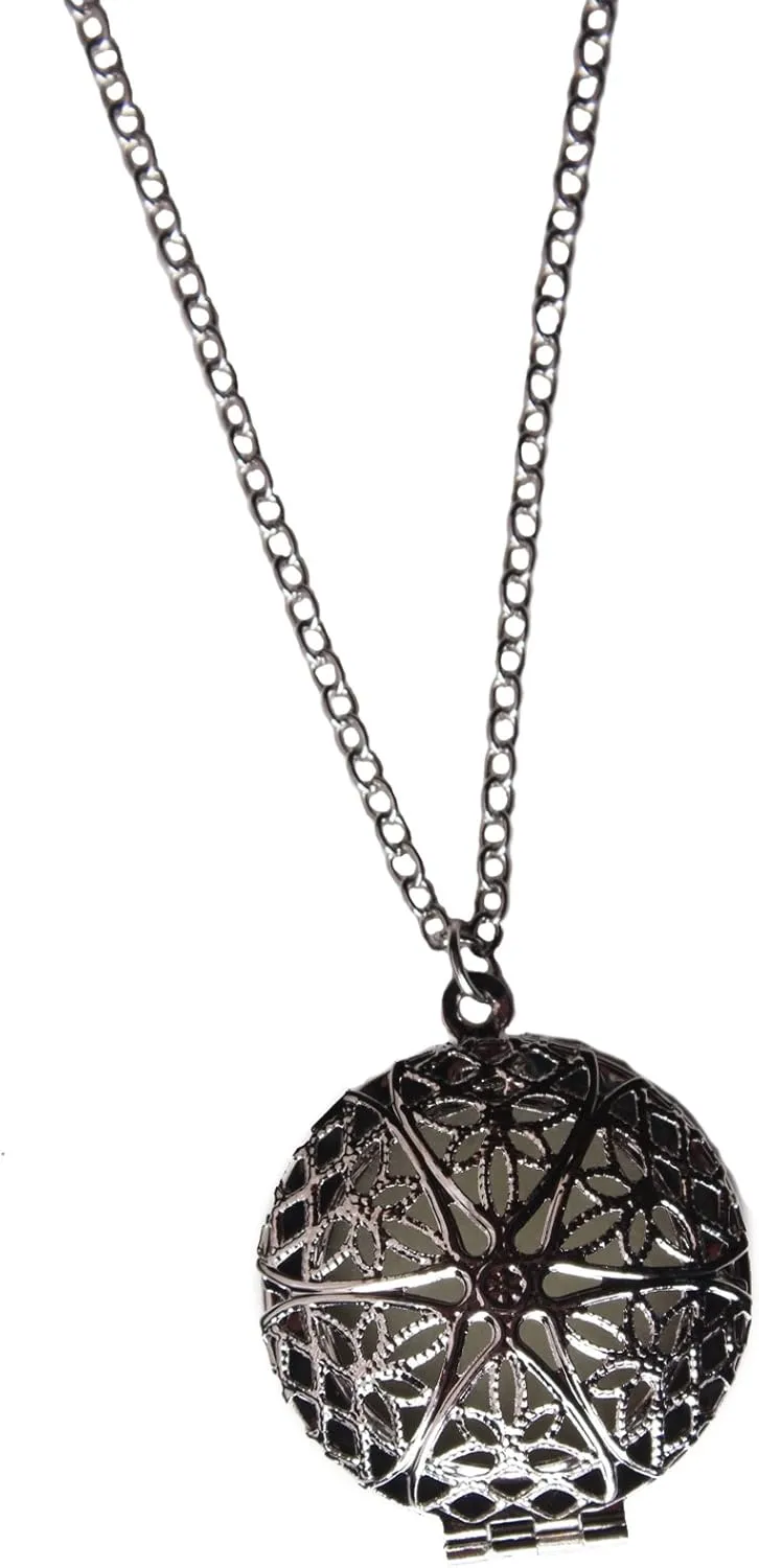 Arsimus Glow in Dark Locket Necklace