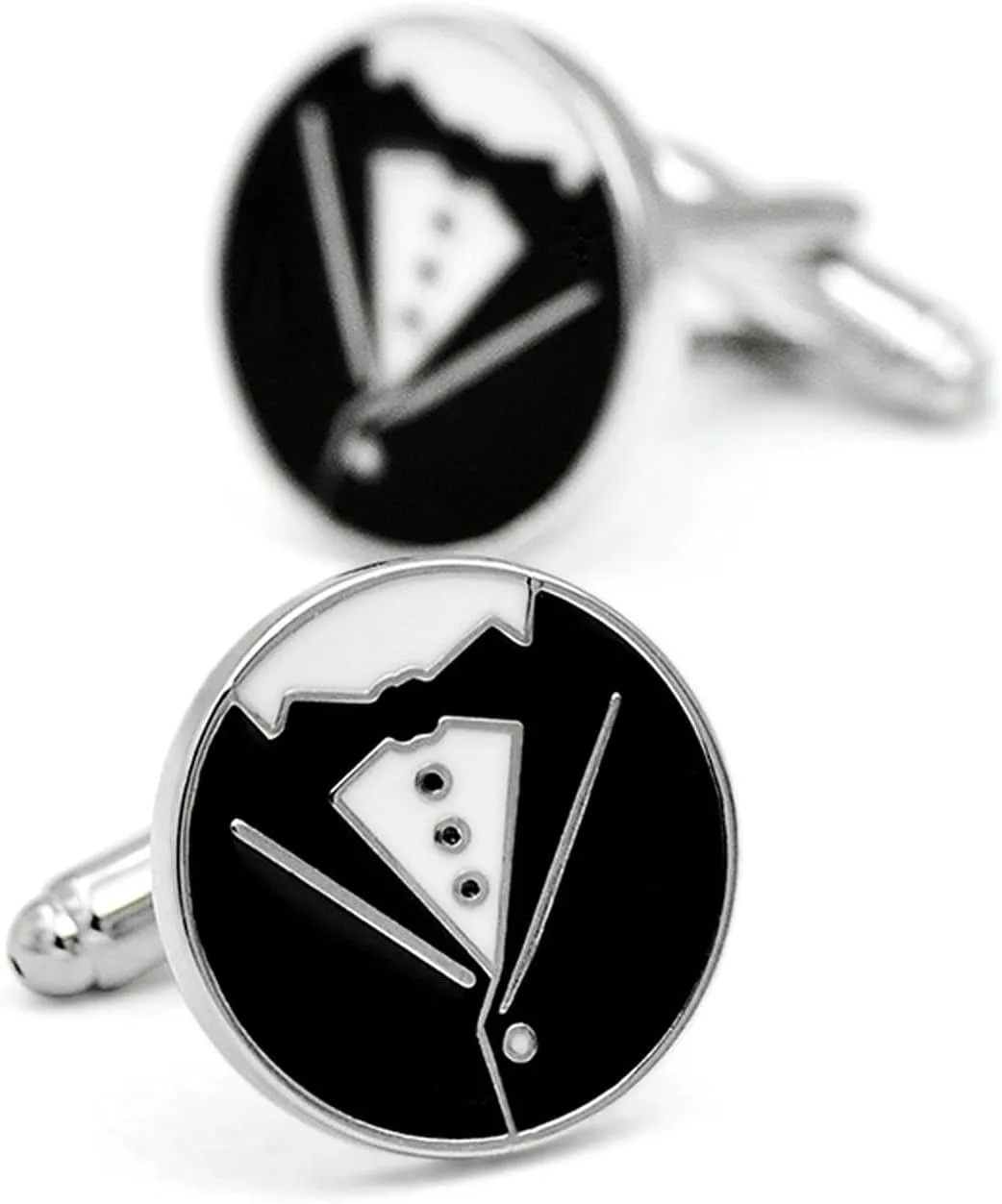 AVLUZ Black Formal Suit Cufflinks, Fashion Shirt Classic Cuff Links Unique Business Wedding Gifts