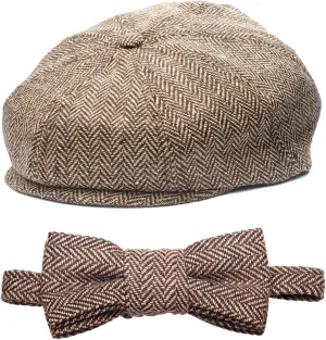Baby Boy Ring Bearer Pageboy Scally Cap Flat Ivy Newsboy Tweed Golf Cap Hat