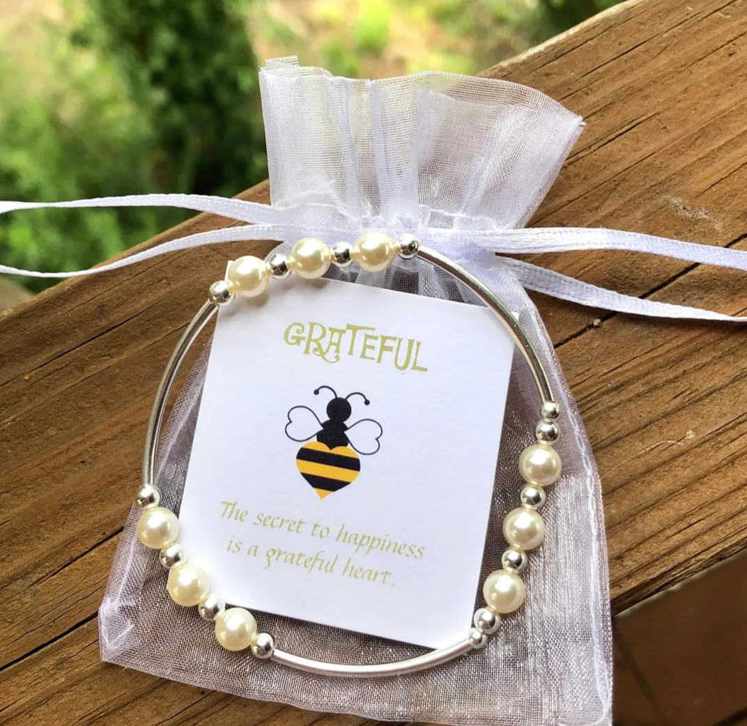 BEE GRATEFUL GRATITUDE BRACELETS