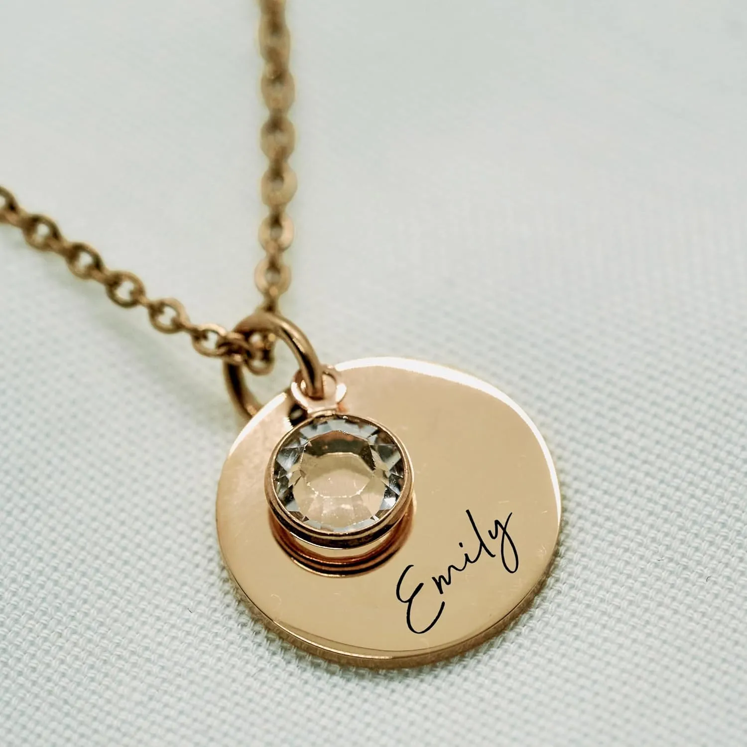 Birthstone Necklace for Mom Custom Name Engraved Necklace for Grandma  Personalized Jewelry Gift for Mom, Grandma, and Loved Ones  Thoughtful Mothers Day Gift