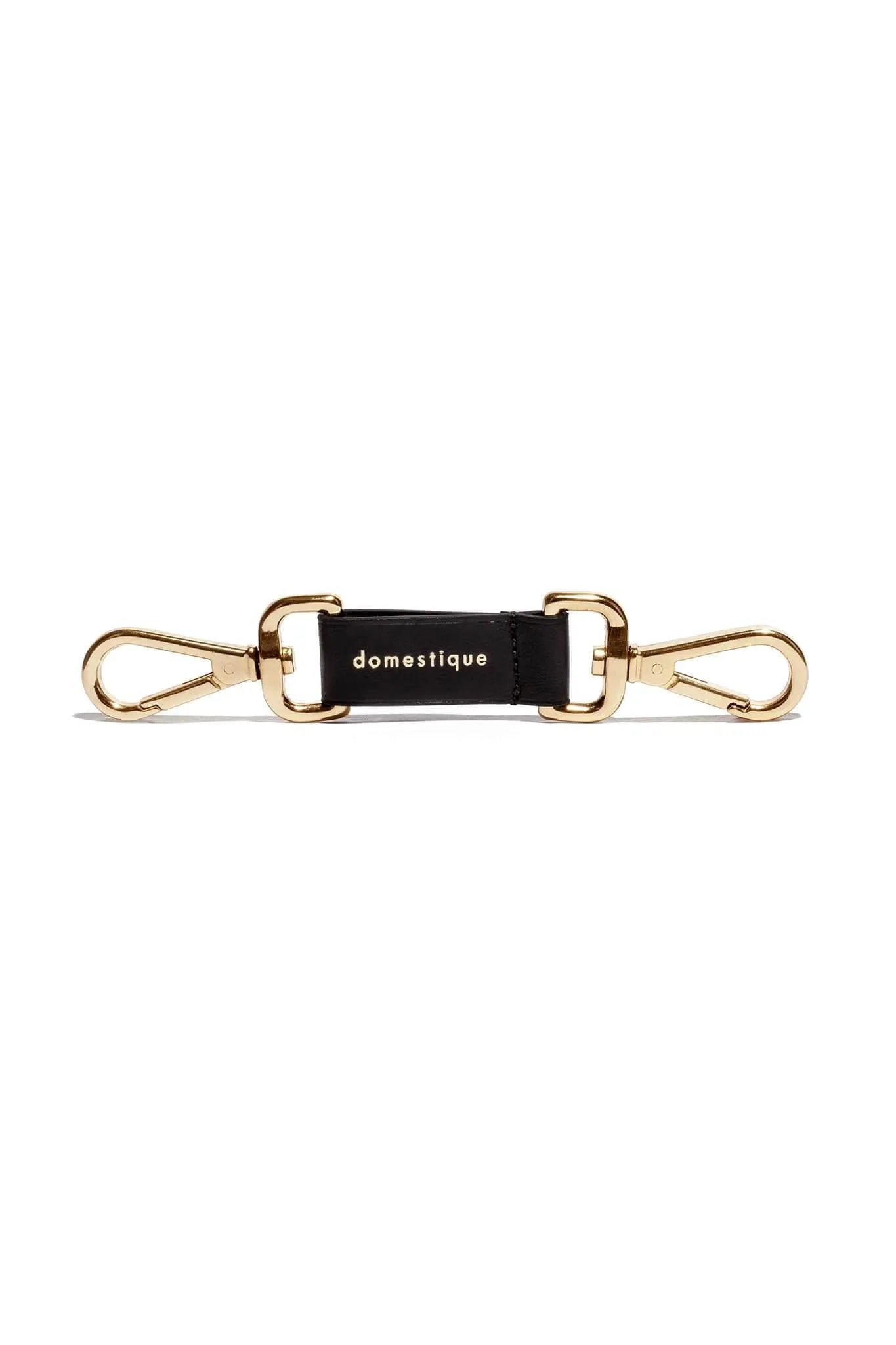 Black Leather Linotte Cuff Bracelets