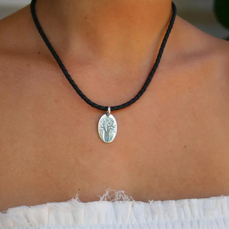 Boab Tree Sterling Silver Pendant