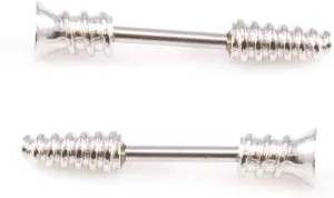 BodyJewelryOnline Nipple Ring Shields and Barbells Unique Designs Made of Surgical Steel 14G