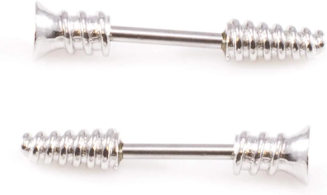 BodyJewelryOnline Nipple Ring Shields and Barbells Unique Designs Made of Surgical Steel 14G