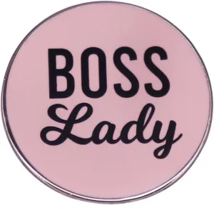 Boss Lady Brooch Attitude Quote Pin Feminist Badge Backpack Bag Fashion Accessories Gift for Women Lapel Pin for Shirt Hat Jacket