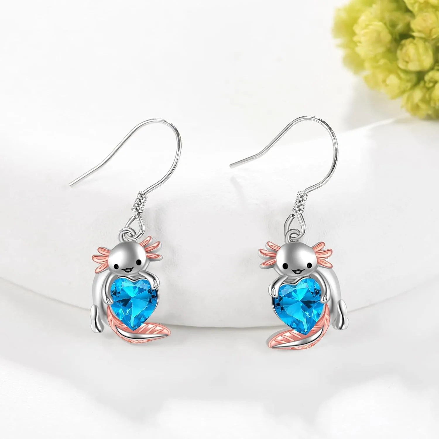 Butterfly/Axolotl/Ladybug/Cow/Spider/Avocado/Pearl/Palm Tree/Polaris/Leaf Earrings S925 Sterling Silver Animal Christmas Jewelry Gifts for Women Girls