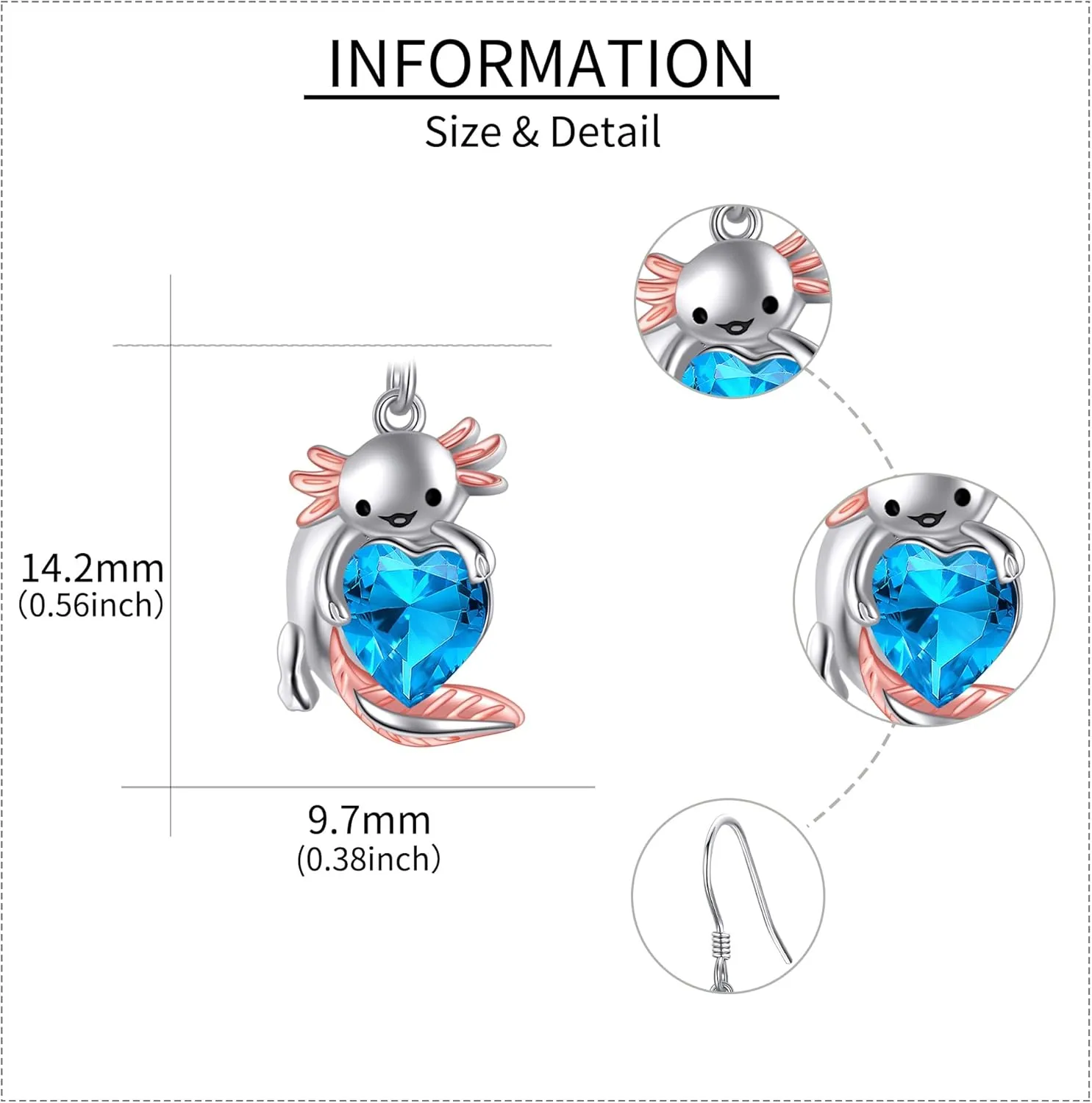 Butterfly/Axolotl/Ladybug/Cow/Spider/Avocado/Pearl/Palm Tree/Polaris/Leaf Earrings S925 Sterling Silver Animal Christmas Jewelry Gifts for Women Girls