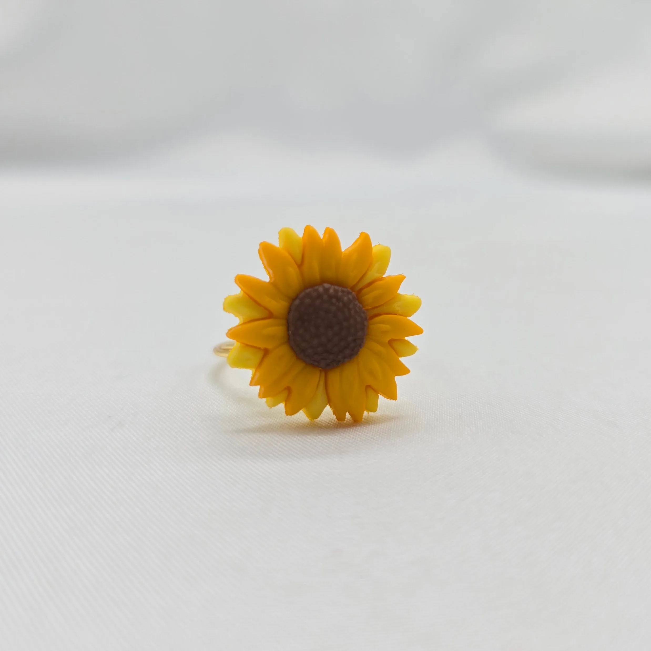 Button Sunflower Ring