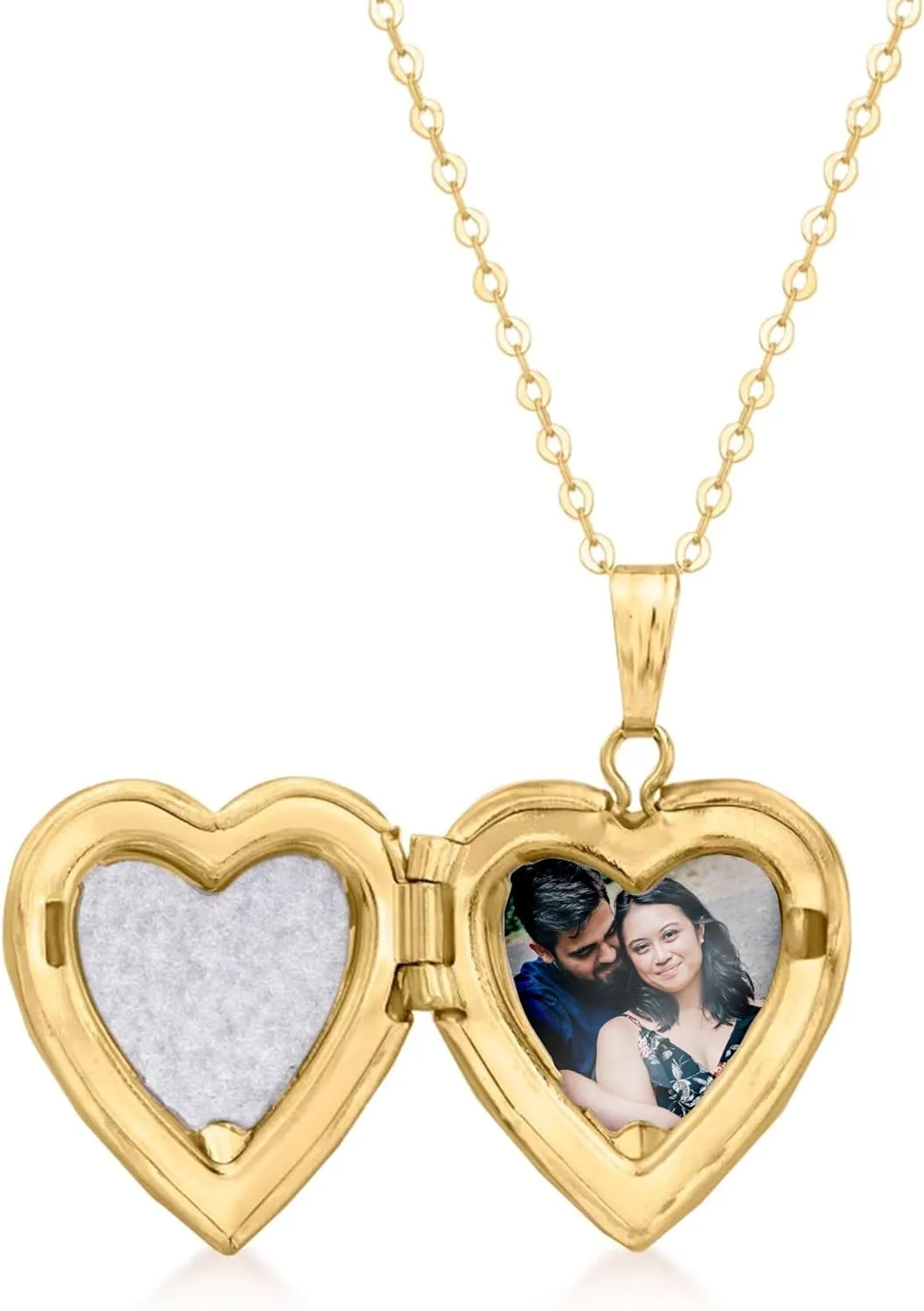 Canaria 10kt 2-Tone Gold Floral Heart Locket Necklace