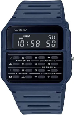 Casio CA-53WF-2B Calculator Blue Digital Mens Watch Original New Classic CA-53