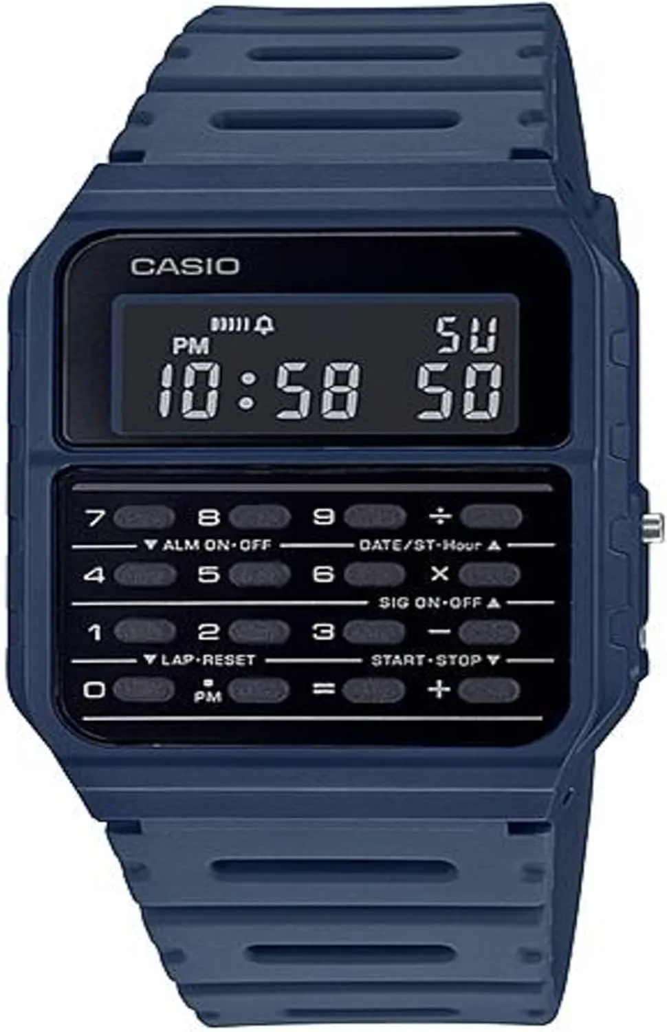 Casio CA-53WF-2B Calculator Blue Digital Mens Watch Original New Classic CA-53