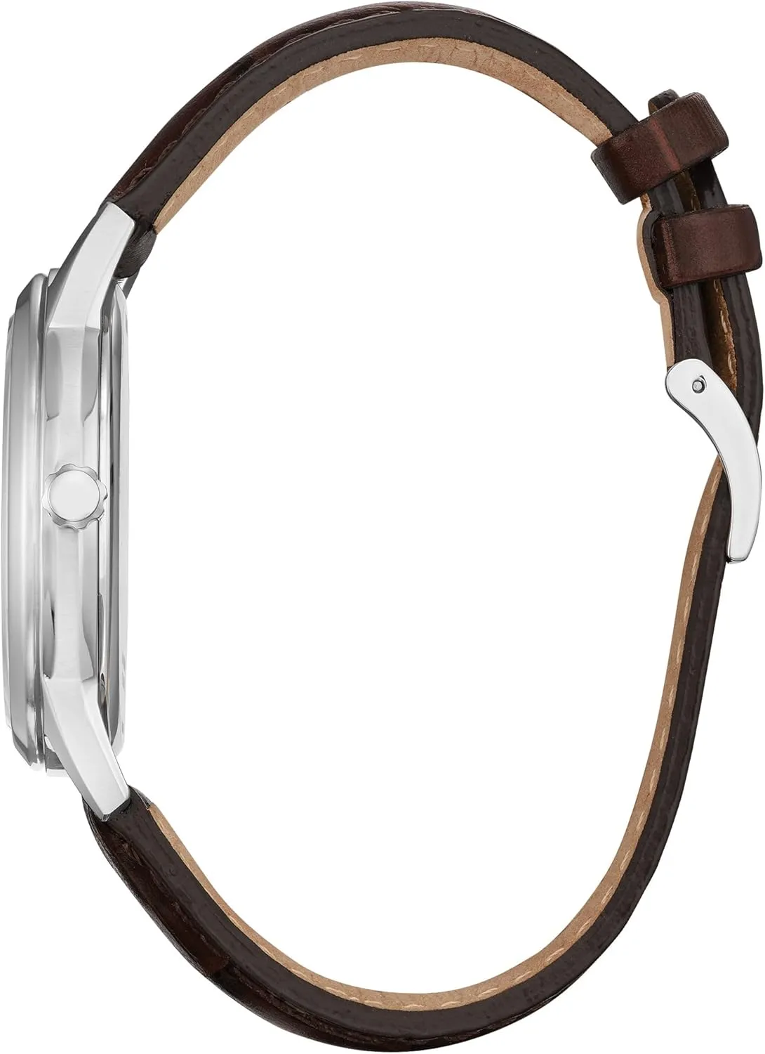 Citizen Men's Classic Eco-Drive Leather Strap Watch, 3-Hand Date