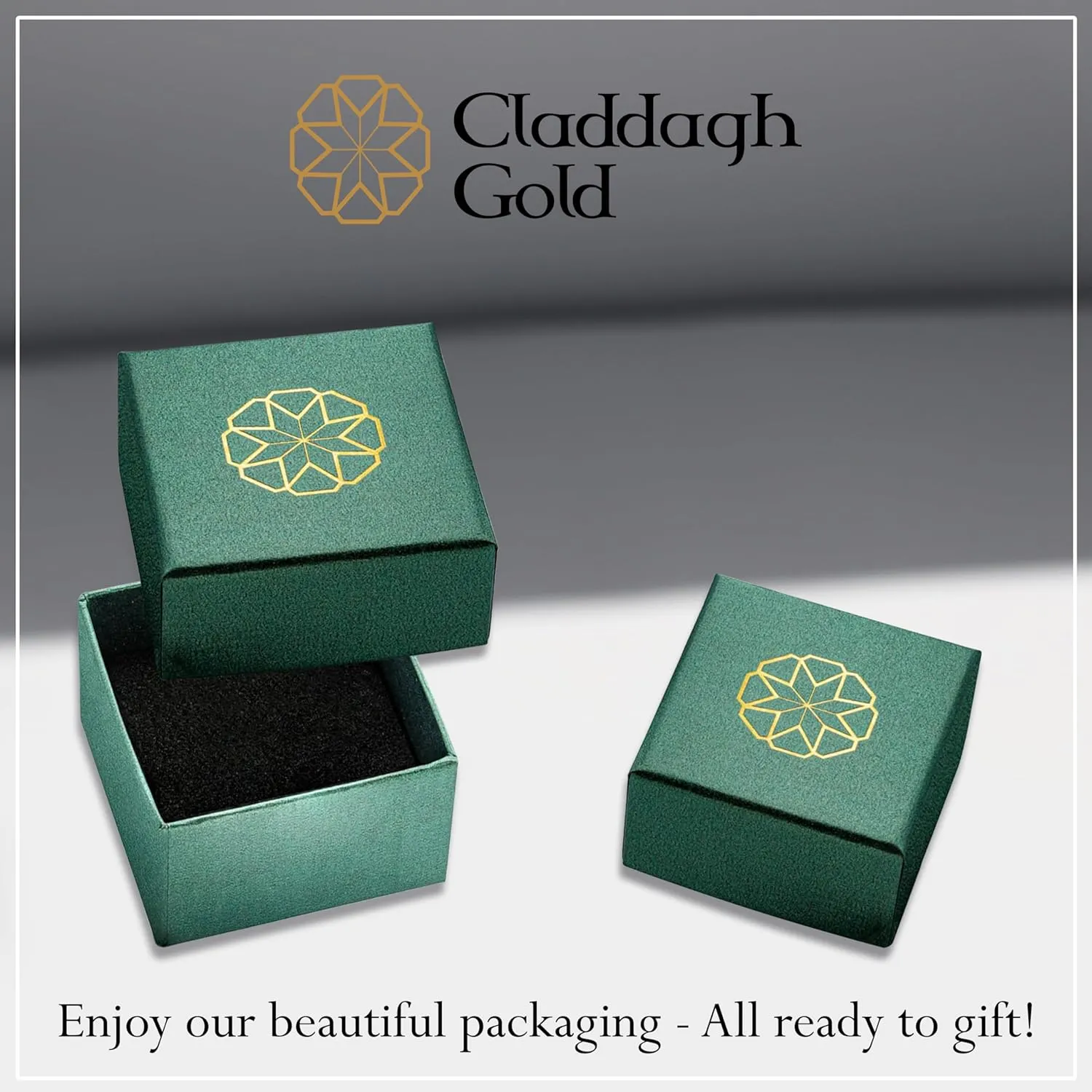 Claddagh Gold 10K &14K Two Tone Gold Diamond Filigree Band Ring Available In Yellow/Rose/White with Multiple Ring Size