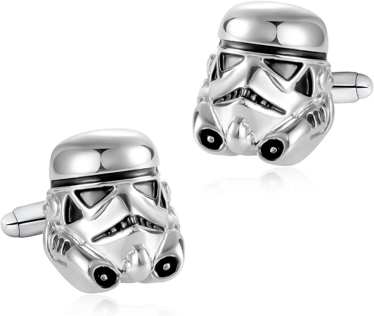 Classic Movie Design Cufflinks Vintage Jewelry Galactic Empire Storm Trooper Spaceship Cuff Button