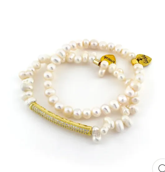 CLASSIC PEARL 2 PIECE BRACELET