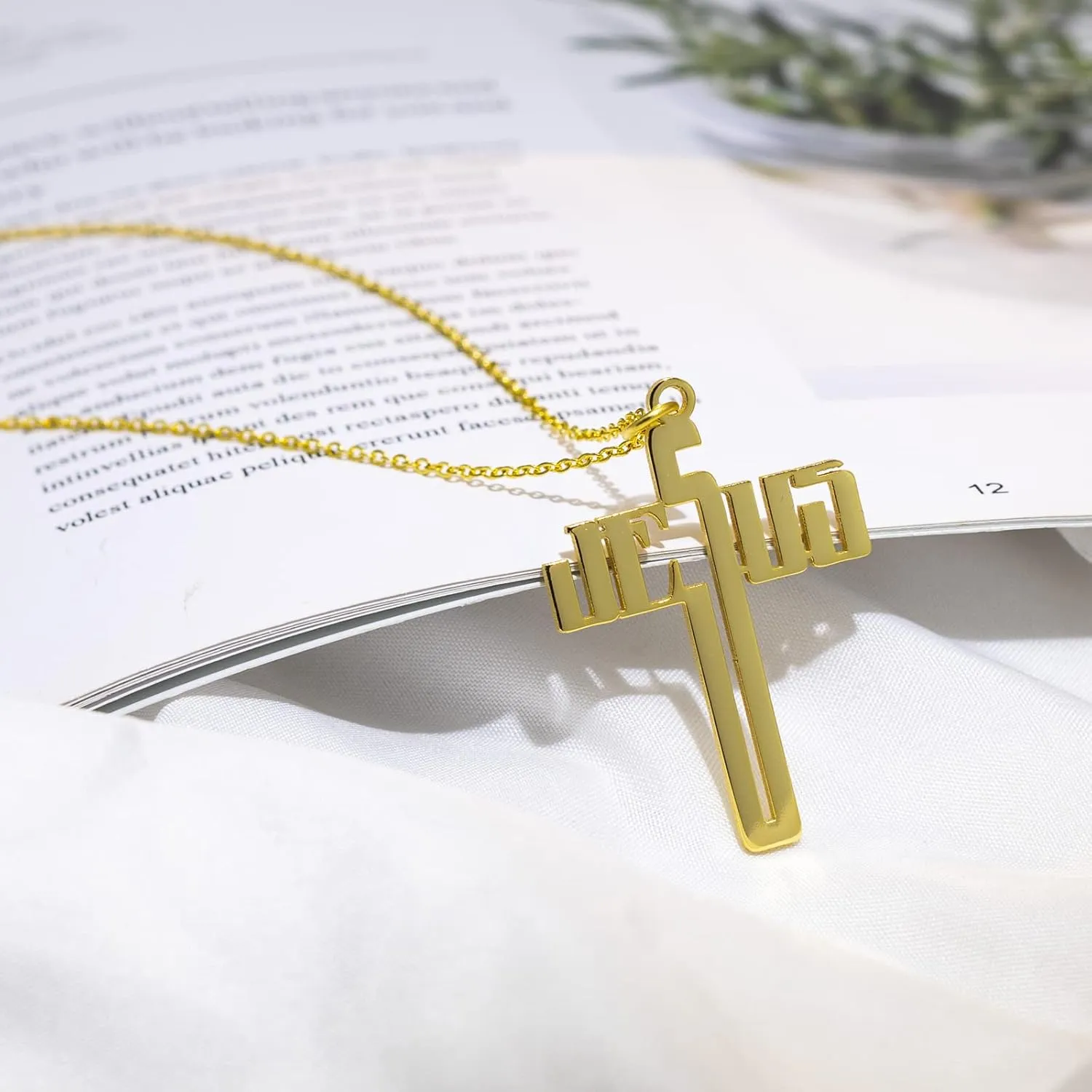 Cross Necklace for Women 925 Sterling Silver Men Jesus Pendant 18 Inches Chain Dainty Lords Prayer Religious Jewelry Gift For Mom, Dad, Son, Daughter