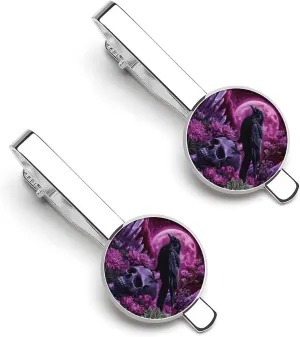 Crow Skull Tie Clip Classic Necktie Bar Pinch Clothing Accessories for Wedding Party Business
