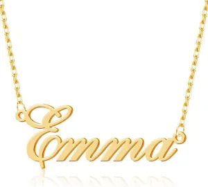 Custom Name Necklace with Heart Personalized 18K Gold Plated Name Necklace with Birthstone Customized Necklace Gift for Women