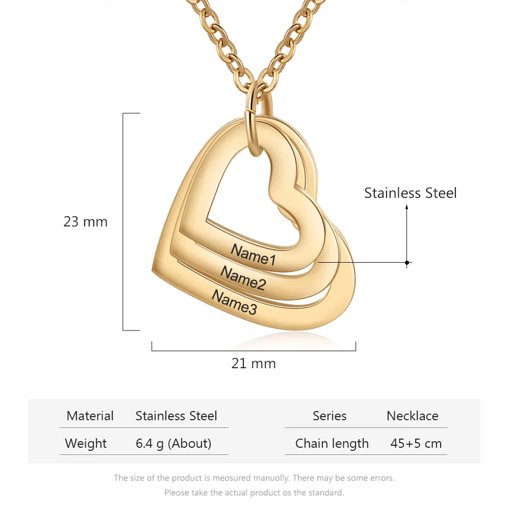 Custom Stainless Steel Heart Necklace
