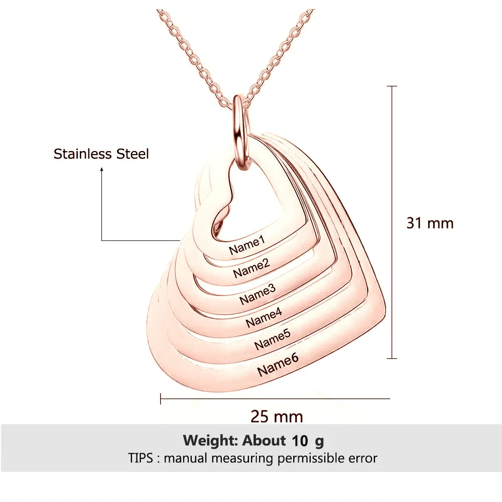Custom Stainless Steel Heart Necklace