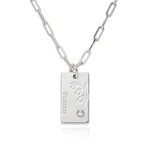Customized Names Necklace Personalized - Personalized Birthstone Necklace With Name, Cadenas Para Mujer, Custom Birth Flower Name Necklace For Women, Birthstone Necklace For Mothers Day Gift