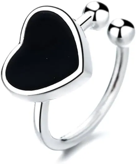 Cute Heart Ear Cuff Cartilage Non Piercing Clip On Earrings for Women Love Hearted Dripping Oil Hypoallergenic Wrap Cuffs Fake Huggie Hoop Earrings Minimalist Valentine's Day Jewelry Gifts Birthday