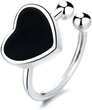 Cute Heart Ear Cuff Cartilage Non Piercing Clip On Earrings for Women Love Hearted Dripping Oil Hypoallergenic Wrap Cuffs Fake Huggie Hoop Earrings Minimalist Valentine's Day Jewelry Gifts Birthday