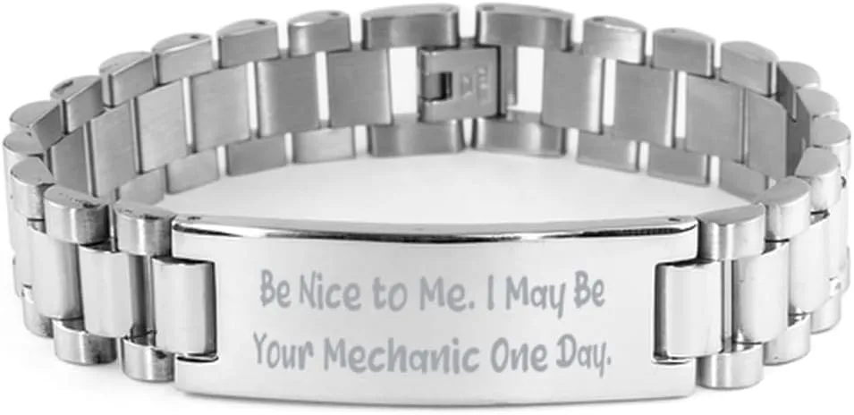 Cute Mechanic Gifts, Be Nice to Me. I May Be Your Mechanic One, Mechanic Ladder Bracelet From Colleagues, Gifts For Colleagues, Friendship bracelet, Climbing bracelet, Gift for her, Unique gift,