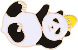 Cute Smile Panda Enamel Pin Cartoon Funny Animals Brooches Custom Badge Women Men Backpack Clothes Lapel Pins Jewelry for Kids