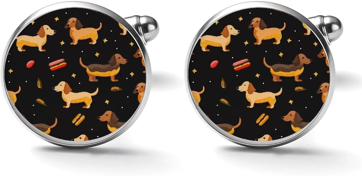 Dachshund Sausage Dogs Mens Classic Cufflinks Wedding Business Shirt Cuff Links Shirts Accessories Gifts