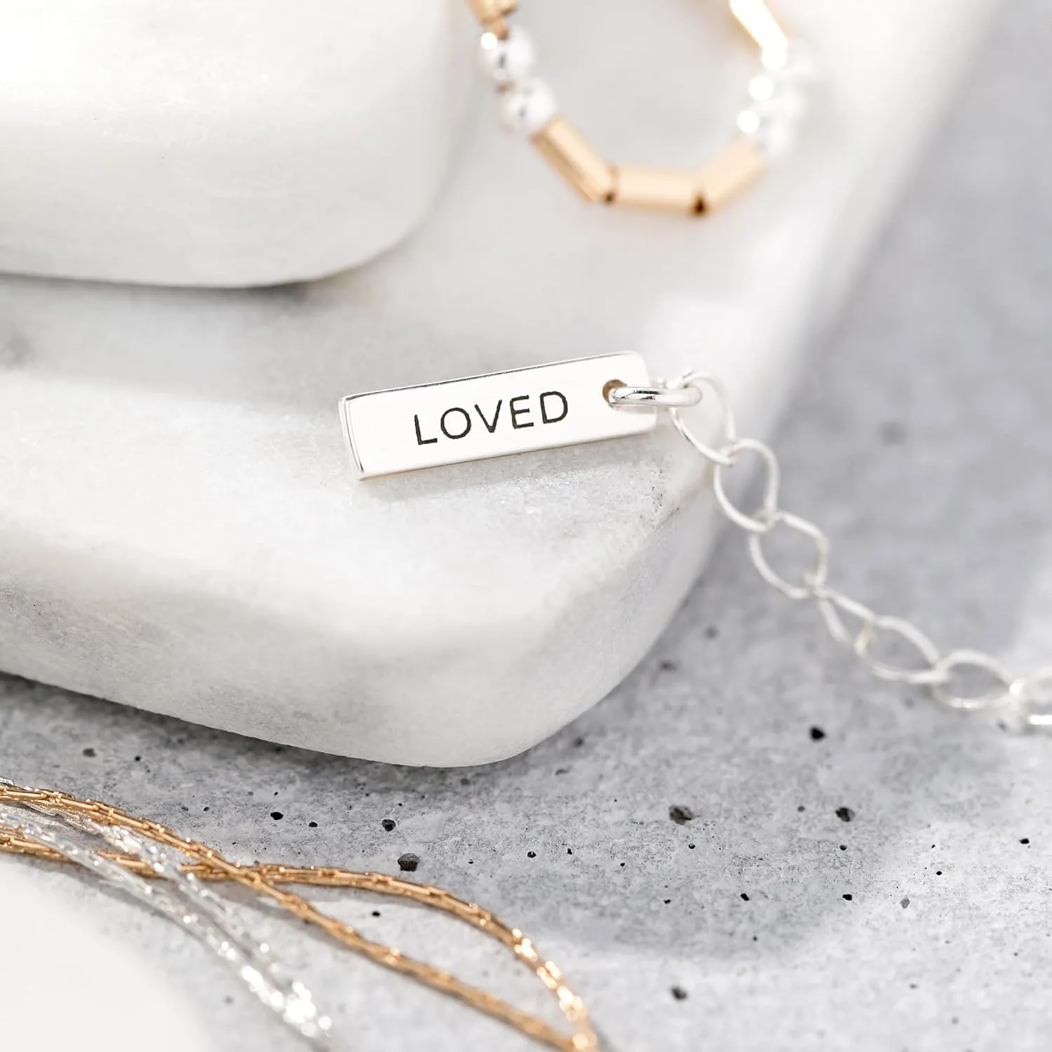 DEMDACO Morse Code Silver Gold Tone You're Strong Kind Blessed One Size Brass Fashion Necklace